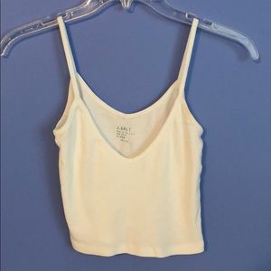 White Brandy Melville John Galt crop top